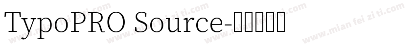 TypoPRO Source字体转换